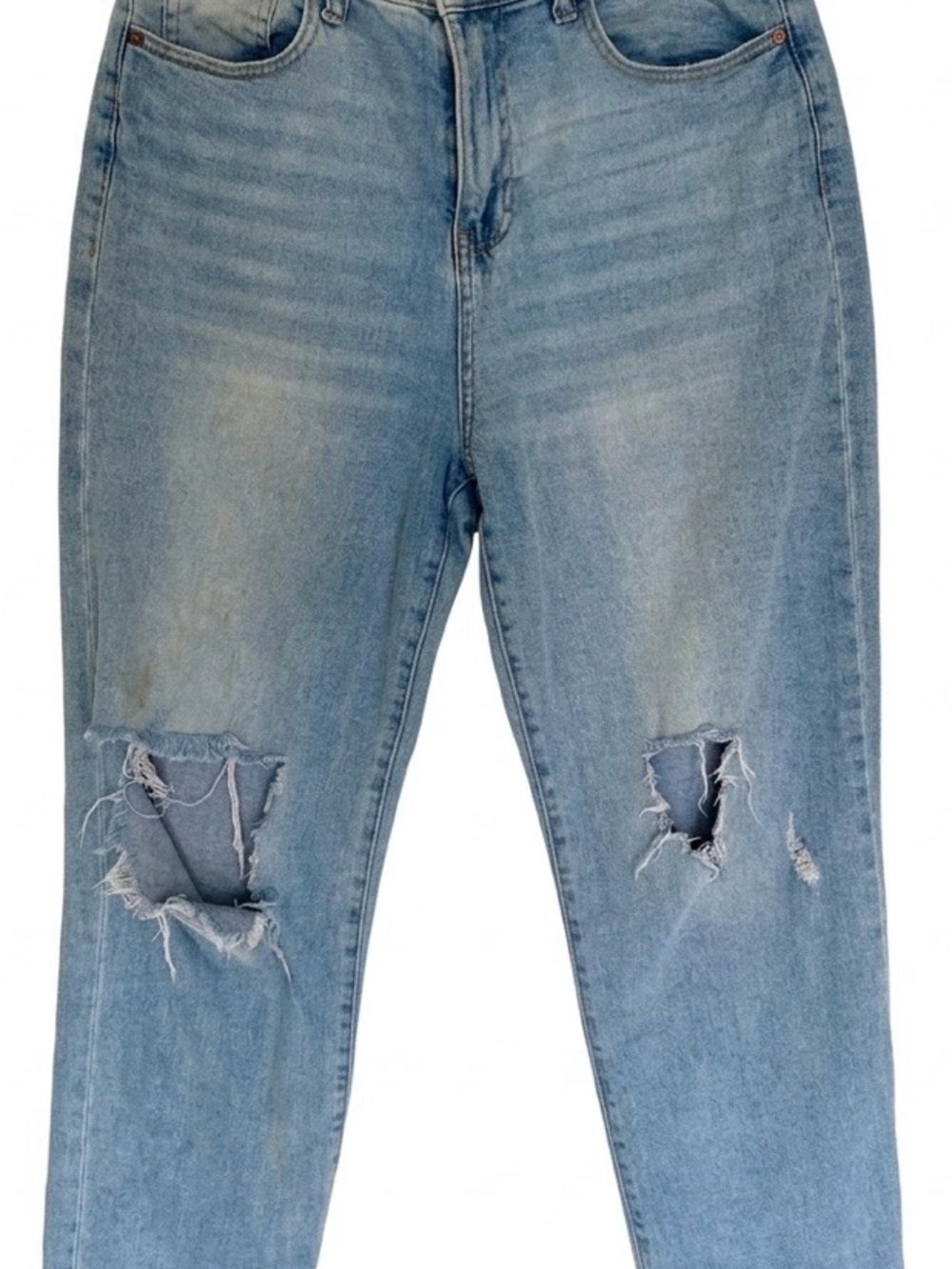Kendall & Kylie Light Blue Distressed Boyfriend Jeans